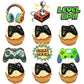 Ephlyn 36Pcs Video Game Cupcake Toppers Assembled Game On Controllers Cupcake Picks Gamepad Cake Decorations For Game Theme Baby