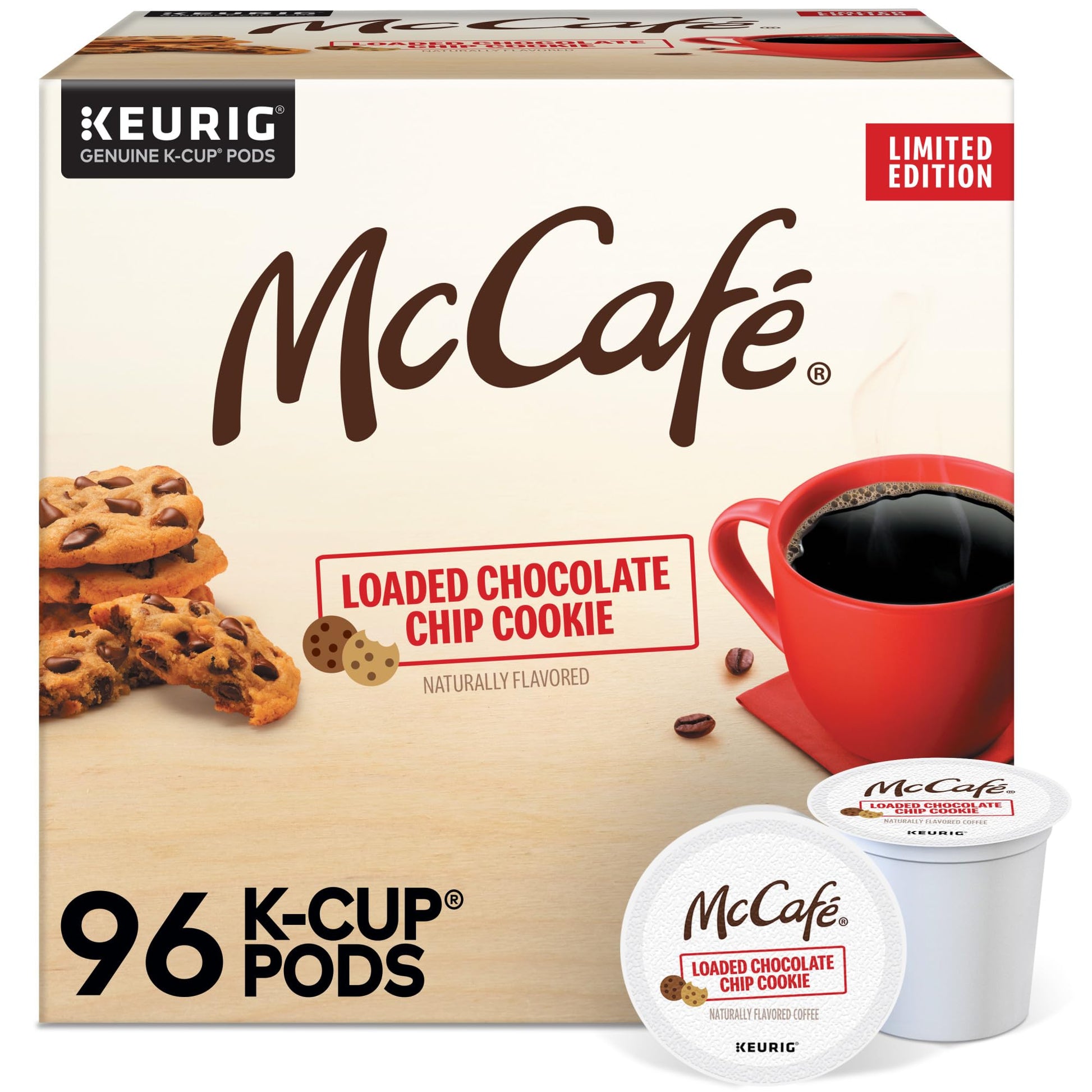 McCaf   Loaded Chocolate Chip Cookie, 96ct (4 Packs of 24)