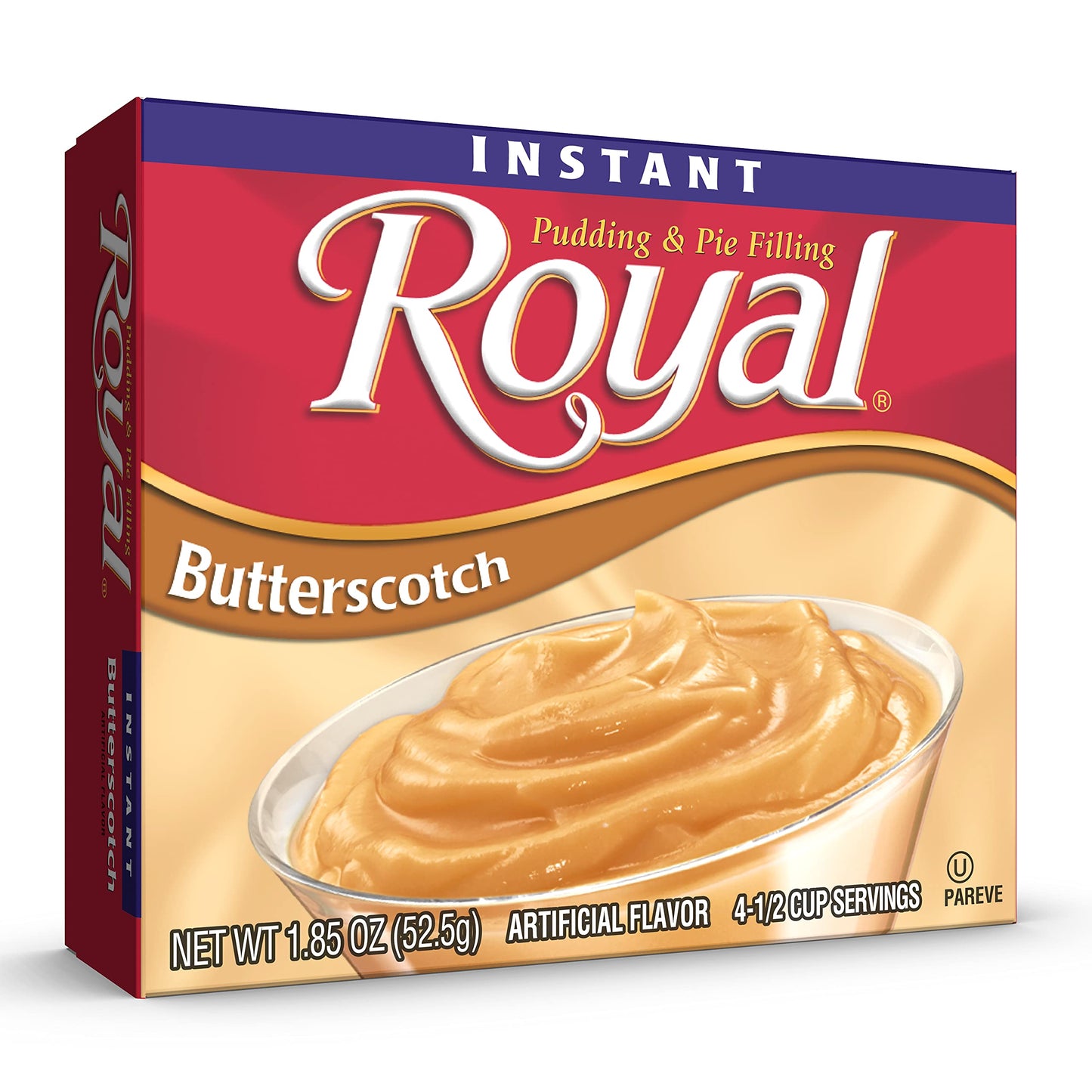 Royal Instant Pudding Dessert Mix, Butterscotch, Fat Free (12 - 1.8 Oz Boxes)