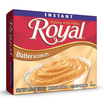 Royal Instant Pudding Dessert Mix, Butterscotch, Fat Free (12 - 1.8 Oz Boxes)
