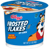 Kellogg's Frosted Flakes, Breakfast Cereal in a Cup, Fat-Free, Bulk Size, 12 Count (Pack of 2, 12.6 oz Trays)