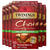 Twinings Decaffeinated Chai Individually Wrapped Bags, 20 Count (Pack of 6), Sweet, Savoury Spices, Enjoy Hot or Iced, 120 Teaba