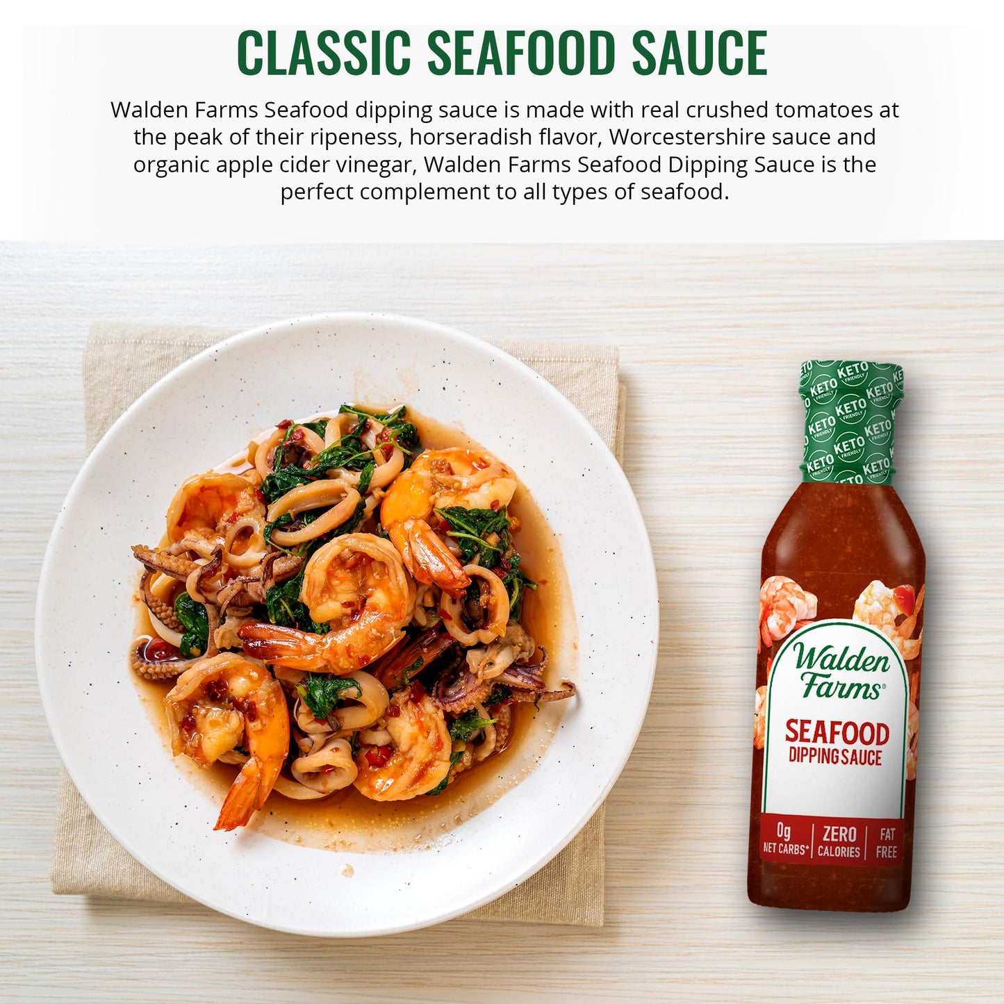 Walden Farms Calorie Free Ketchup Calorie Free, Fat, Carbs, Gluten or Sugar Pack of 3 ( Ketchup -Seafood Sauce & Original BBQ Sa