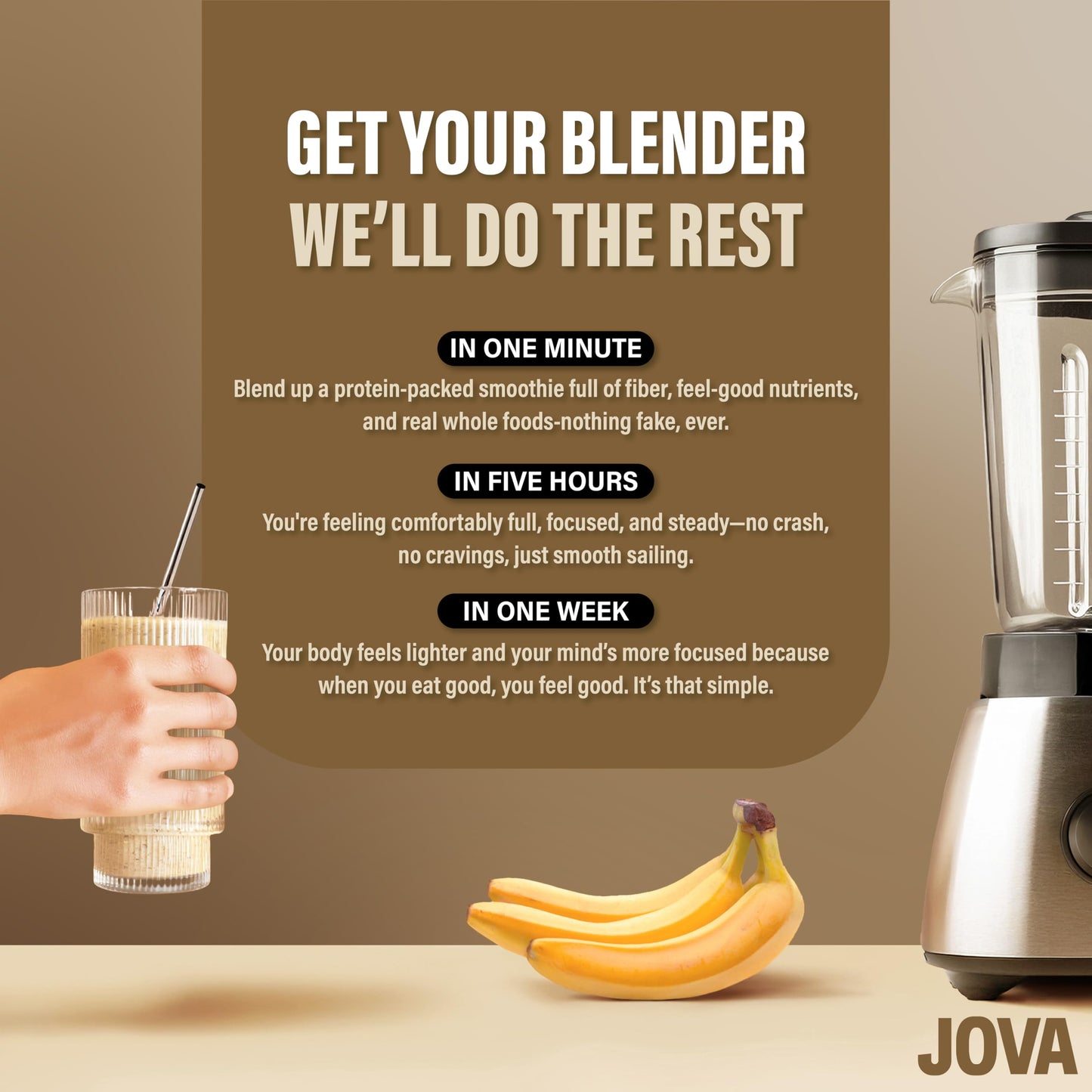 JOVA Smoothie Sampler Pack | Includes Mocha, Cinnamon & Vanilla Cream | 25g Protein | Gluten-Free, Non-GMO, No Added Sugar | Eas