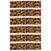 6pcs Pink Leopard Edible Cake Borders, 11.02x2.44in/28x6.2cm Pre-Cut Edible Wrap Strips Glutinous Rice Paper Birthday Cake Decor