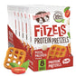 Lenny & Larry'S Pizza Palooza Fitzels- Savory Pretzel Snacks Incredibly Tasty High Protein, Salty, Vegan, Kosher 20 G'S Of Plant Based Protein 8 (Eight) Bags, 3 Oz Each