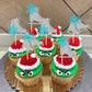24 Pcs Ice Skating Cupcake Toppers Glitter Ice Sports Snowflake Cupcake Picks For Skating Theme Baby Shower Kids Birthday Party