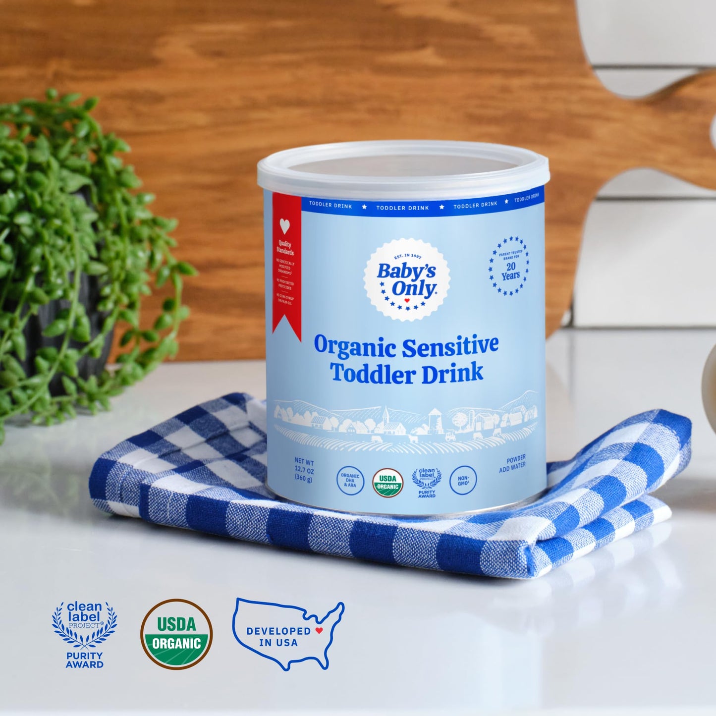 Baby'S Only Organic Sensitive Toddler Drink For Lactose Sensitive Toddlers (Lactorelief), No Soy Dairy Milk Powder, 12 Months Ol