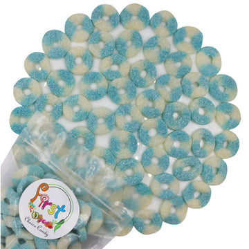 FirstChoiceCandy Gummy Rings (Sour Mini Blue Raspberry, 5 Pound (Pack of 1))