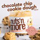 Nuts N More Chocolate Chip Cookie Dough Peanut Butter Spread, Added Protein All Natural Snack, Low Carb, Low Sugar, Gluten Free,