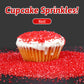 Christmas Red Sprinkles, Sanding Sugar, Food Grade, 150G, Edible Sprinkles For Cupcake Decorating, Cake Toppers, Sprinkles Decor