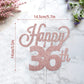 Lingteer Happy 36Th Birthday Cake Topper - Cheers To 36Th Birthday 36 Years Old Birthday Party Cake Decorations Sign.