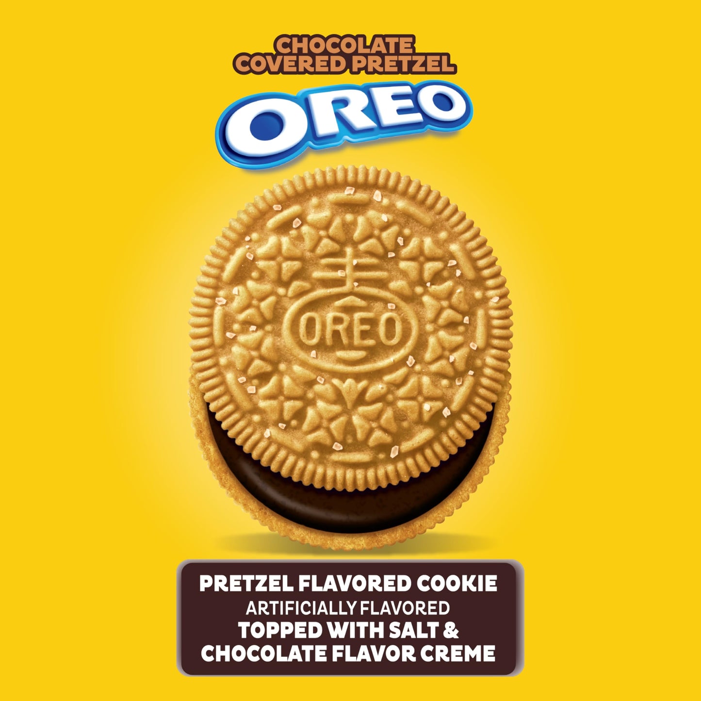 OREO Chocolate Covered Pretzel Sandwich Cookies, Limited Edition, 10.68 oz - Sweet and Salty Treats for Snack Lovers
