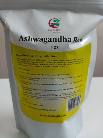 Ashwagandha Root 4 Oz | Dried Ashwagandha Herb | 100% Naturally Dried | Withania Somnifera | Best Particle Size For Making Tea |