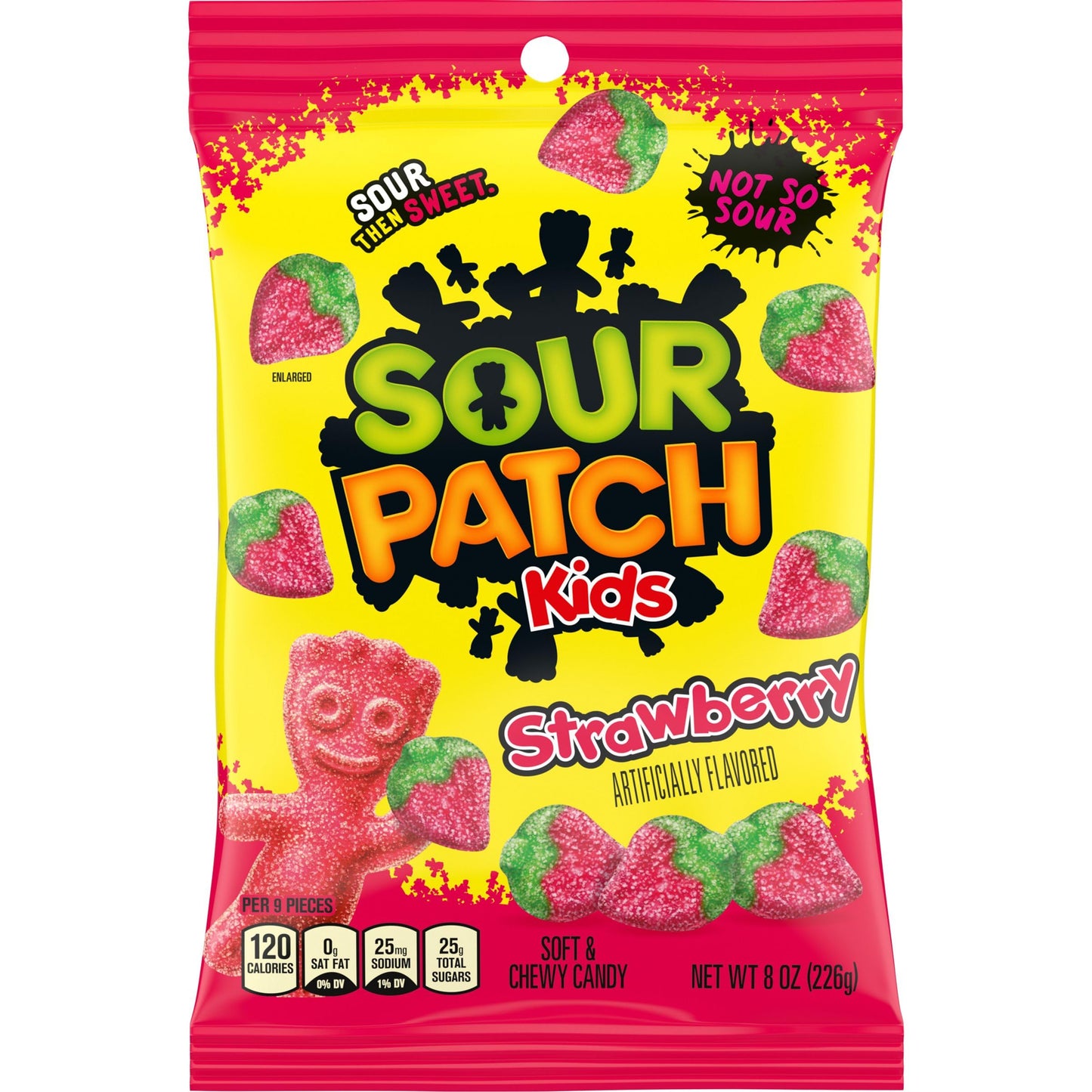 Sour Kids Strawberry, 8 Ounce Bags (Pack Of 2)