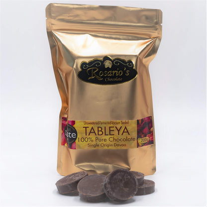 Rosarios 100 Chocolate Tablea Authentic Philippines Tableya,7.05 Ounce (Pack of 1)