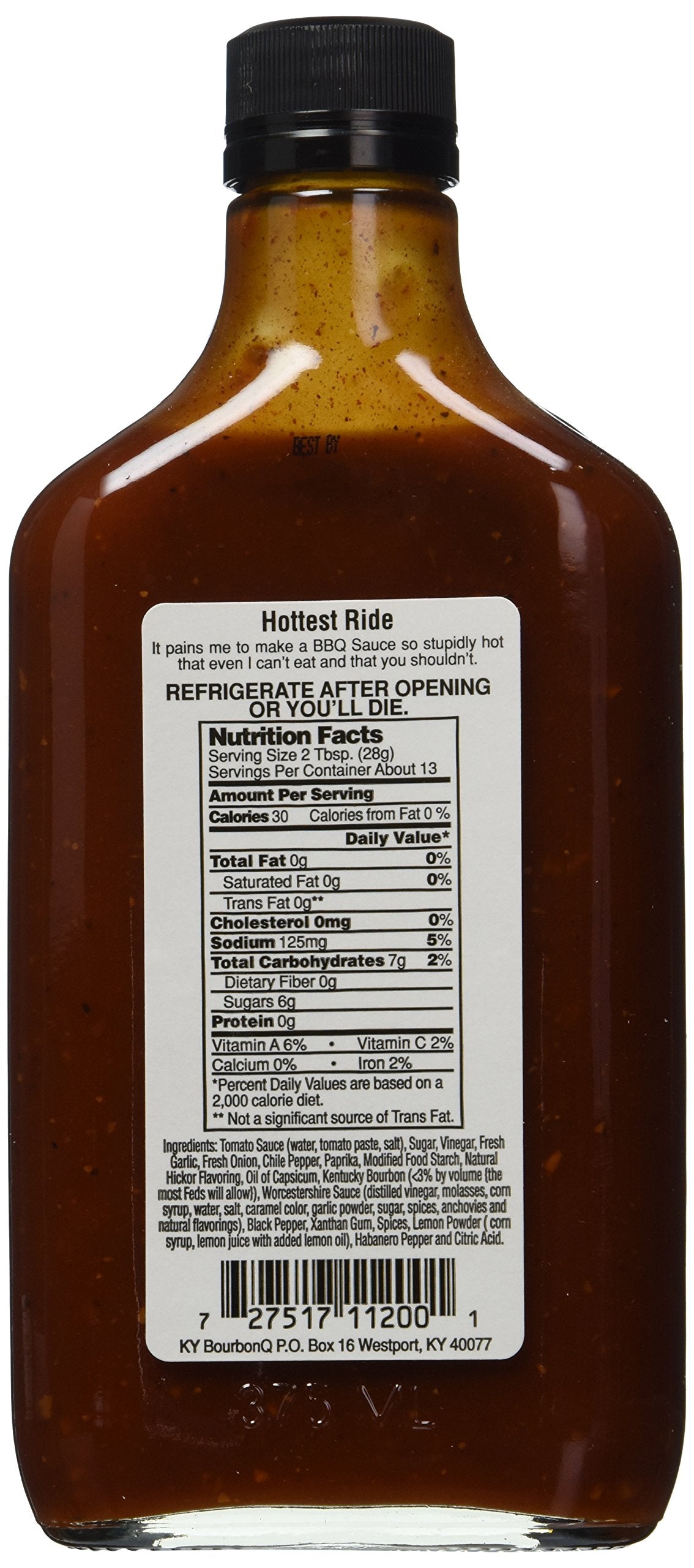 spirit-inspired flavor Q BBQ Sauce, 12.7 Fl Oz, Pappys Hottest Ride in Town, Pack of 1