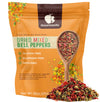 Gourmanity Dried Red And Green Bell Peppers Mix, Flavorful Diced Peppers Fresh And Appetizing, Perfect For Ramen Toppings Soups