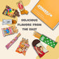 Snackzon 44-Piece Assorted Japanese Korean Snacks Gift Set - Sweet & Savory Assortment From Japan, Korea & More