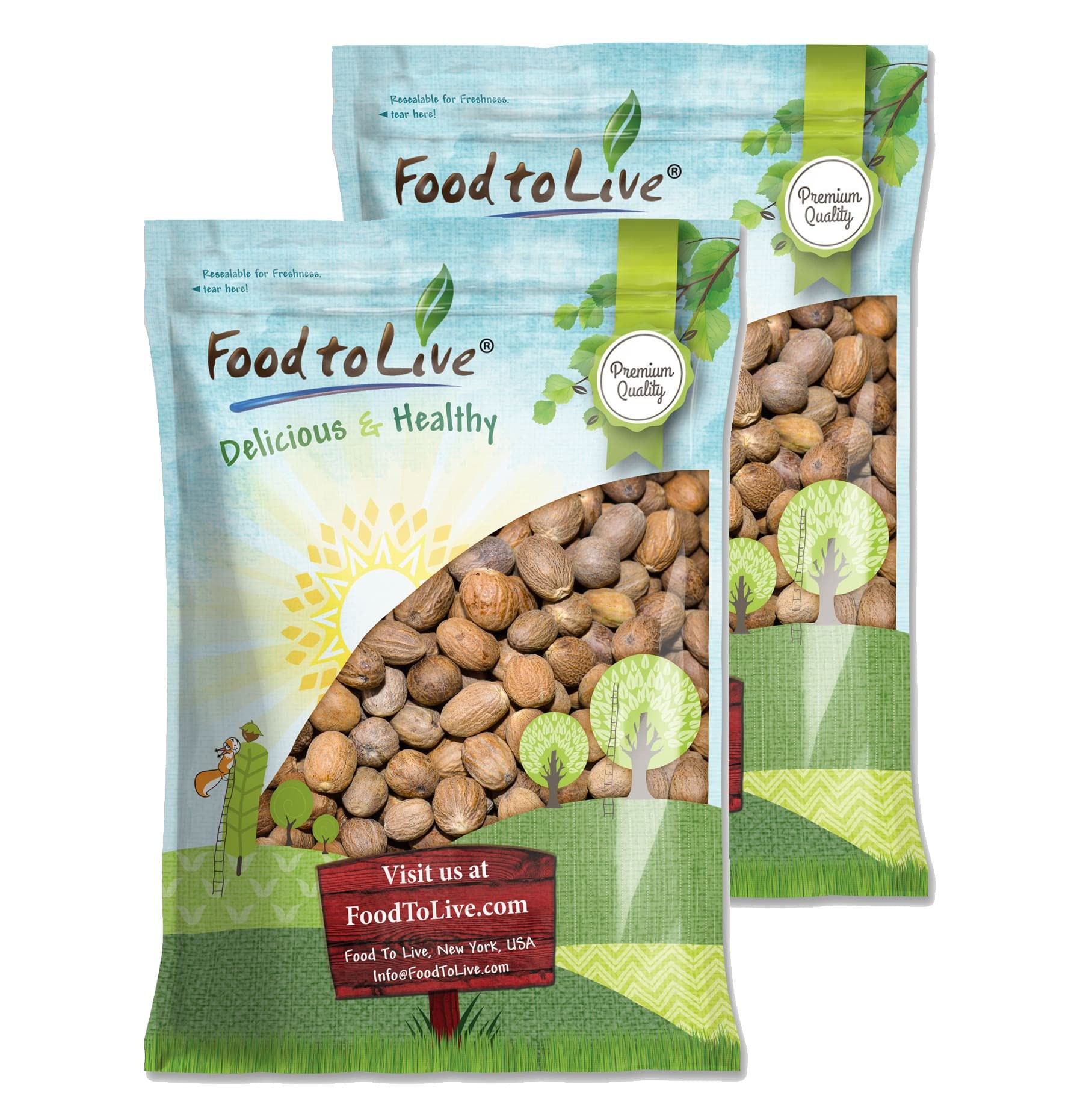 Food To Live Whole Nutmeg, 16 Pounds – Aromatic Spice, Pure. Warm, Nutty Flavor. Rich In Antioxidants, Essential Oils. Perfect For Spice Blends. Pairs Well With Sweet, Savory Dishes, And Hot Beverages