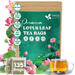 FRESHDRINKUS Lotus Leaf Tea Bags, 100% Natural, 135 Count, Eco-Conscious, No Sugar, No Caffeine, Vegan