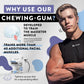 Jawliner Fitness Chewing Gum (2 Months Pack) Jawline Gum- Sugar Free Blueberry Gum- Jawline Exerciser For Mewing And Shapen The
