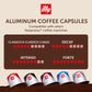 Illy Aluminum Espresso compact pieces for Nespresso - Classico, Forte, Intenso, Decaf, Classico Lungo - 10 Count (Pack of 10)