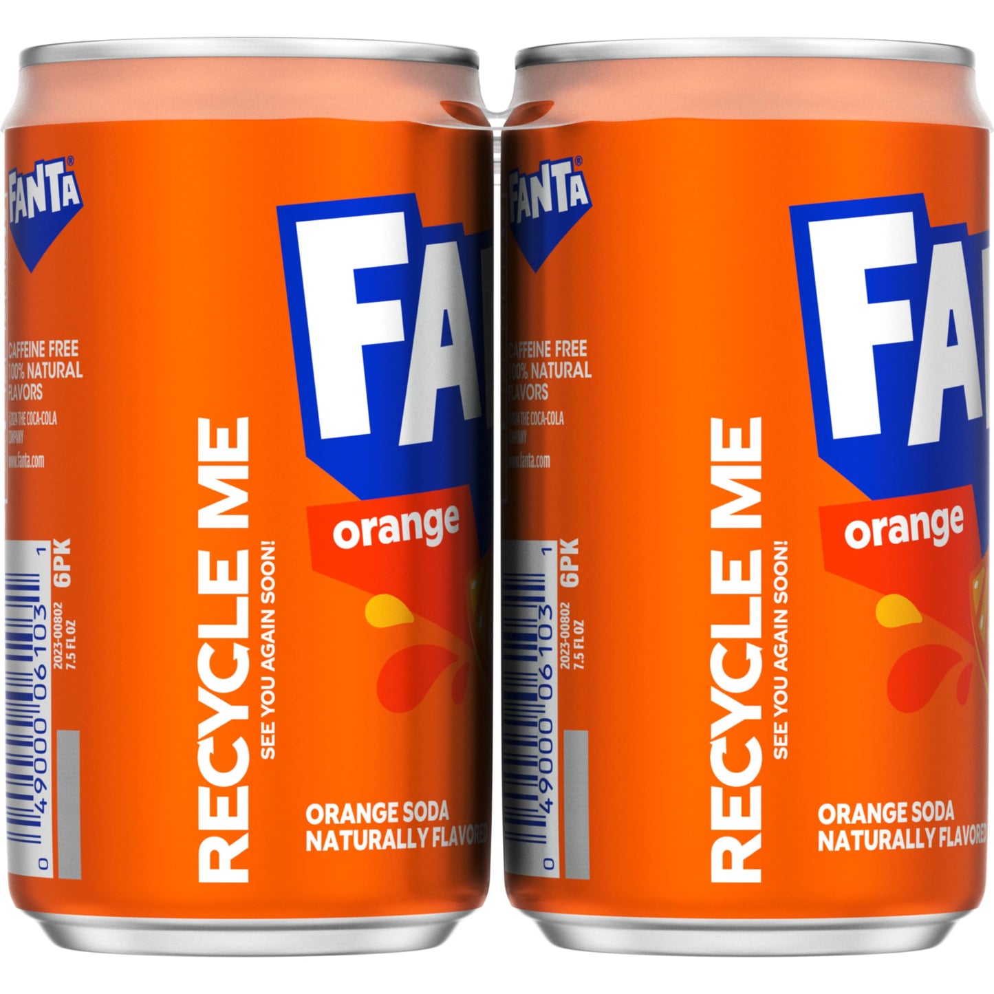 Fanta Mini Cans 6 Pack - 7.5 oz - Refreshing Carbonated Beverage