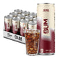 Bum Energy Sugar-Free Energy Drink, Natural Caffeine & Citicoline, Lightly Carbonated, 12 oz, 12-Pack