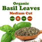 Food To Live - Organic Basil Leaves, 4 Ounces - Dried & Cut. Great For Pizzas, Pesto, Soups, Sauces, Salads And Herbal Tea. Non-