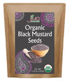 Jiva Organic Black Mustard Seeds Whole 2.75 Pound Bulk Bag - Non-GMO Keto Friendly, Non-Irradiated