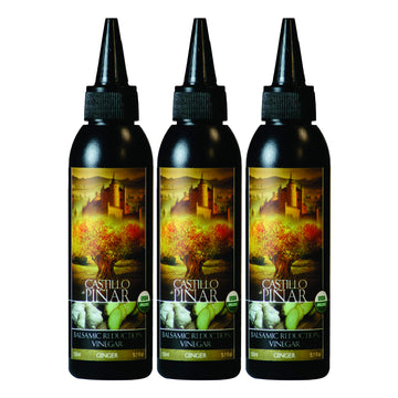 Castillo de Pinar 3-Pack Ginger Balsamic Reduced Vinegar, 150ml Non GMO