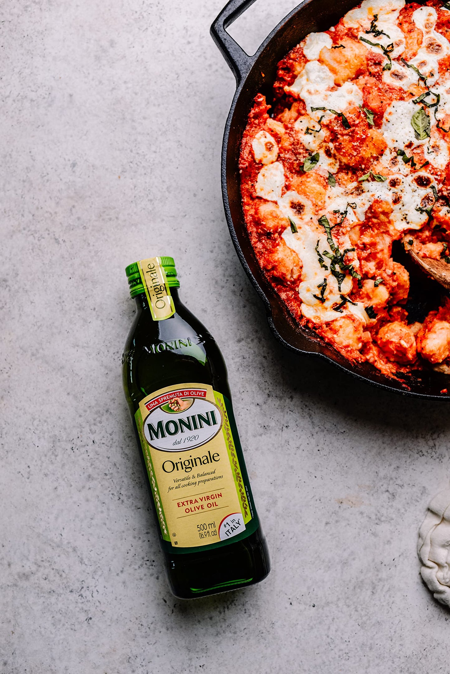 Monini Premium Extra Virgin Olive Oil, Originale Versatile & Balanced, 101.4oz (3L) Tin Can