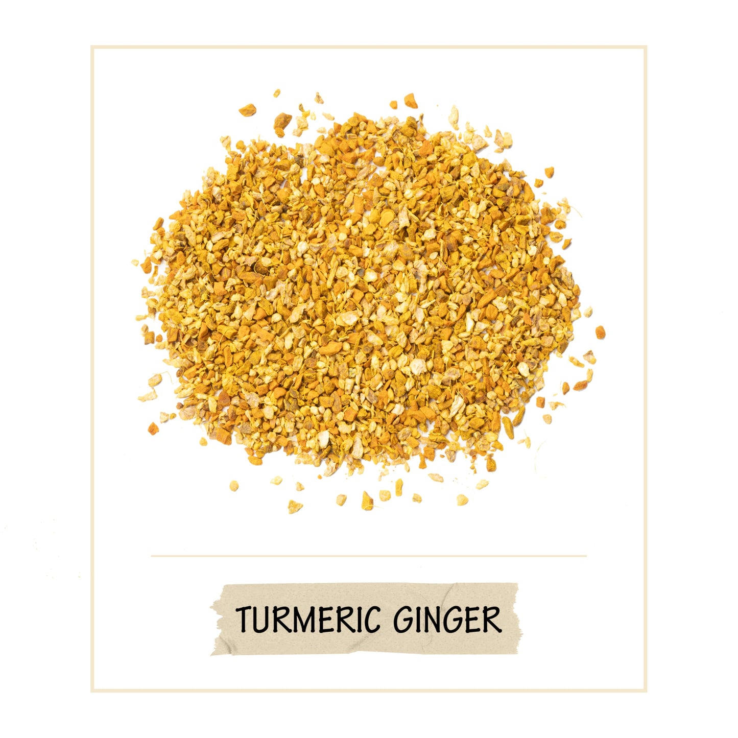 BREWIX Turmeric Ginger Herbal Tea - Caffeine & Gluten Free, Savory & Spicy, 7.05oz (200g)