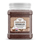 Unpretentious Chocolate Sprinkles, 4 Cups, Made With Real Cocoa, Decorative Dessert Topping