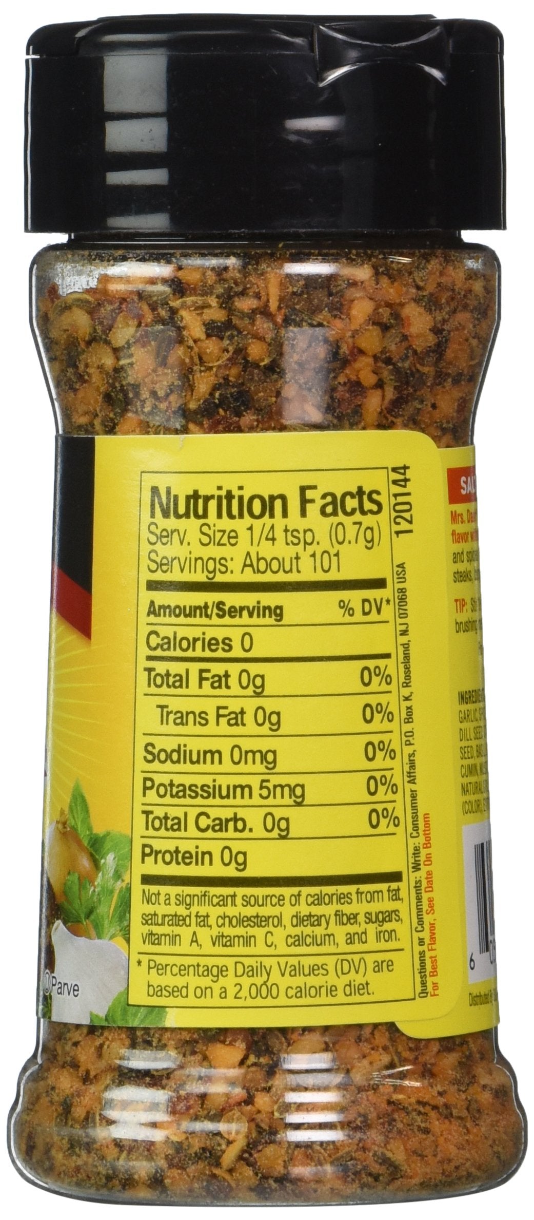Mrs. Dash Steak Grilling Blend Salt-Free Seasoning 2.5Oz (2-Pack)