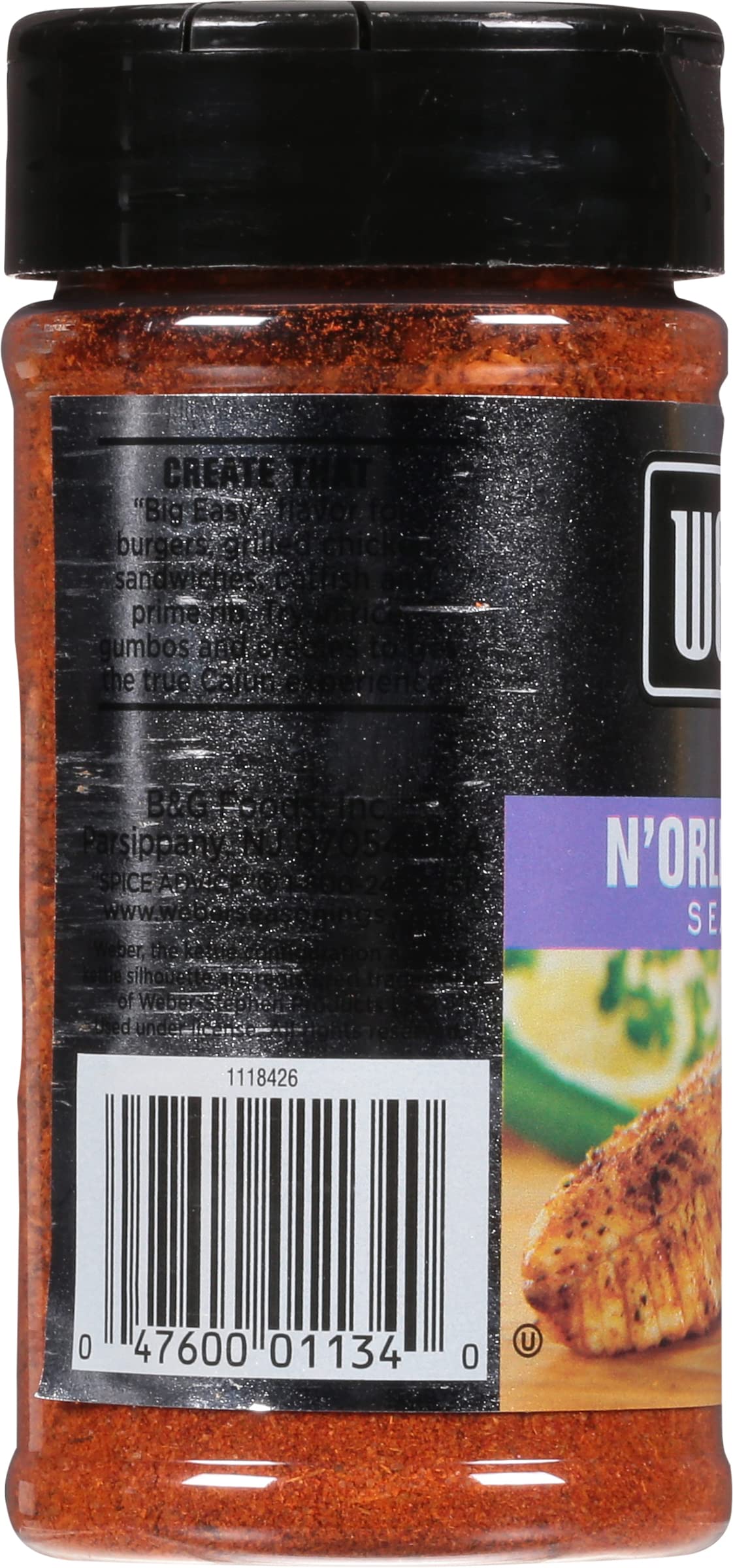 Weber N'Orleans Cajun Seasoning, 5 Ounce Shaker (Pack Of 2)