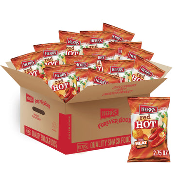 Herr'S Red Hot Potato Chips, 2.75 Ounce (Pack Of 24 Bags)