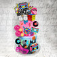 20 Pcs 80S 90S Cake Toppers Retro Hip Hop Cake Decorations For Born In The 80'S 90S Decade Throwback Party Decorations Supplies
