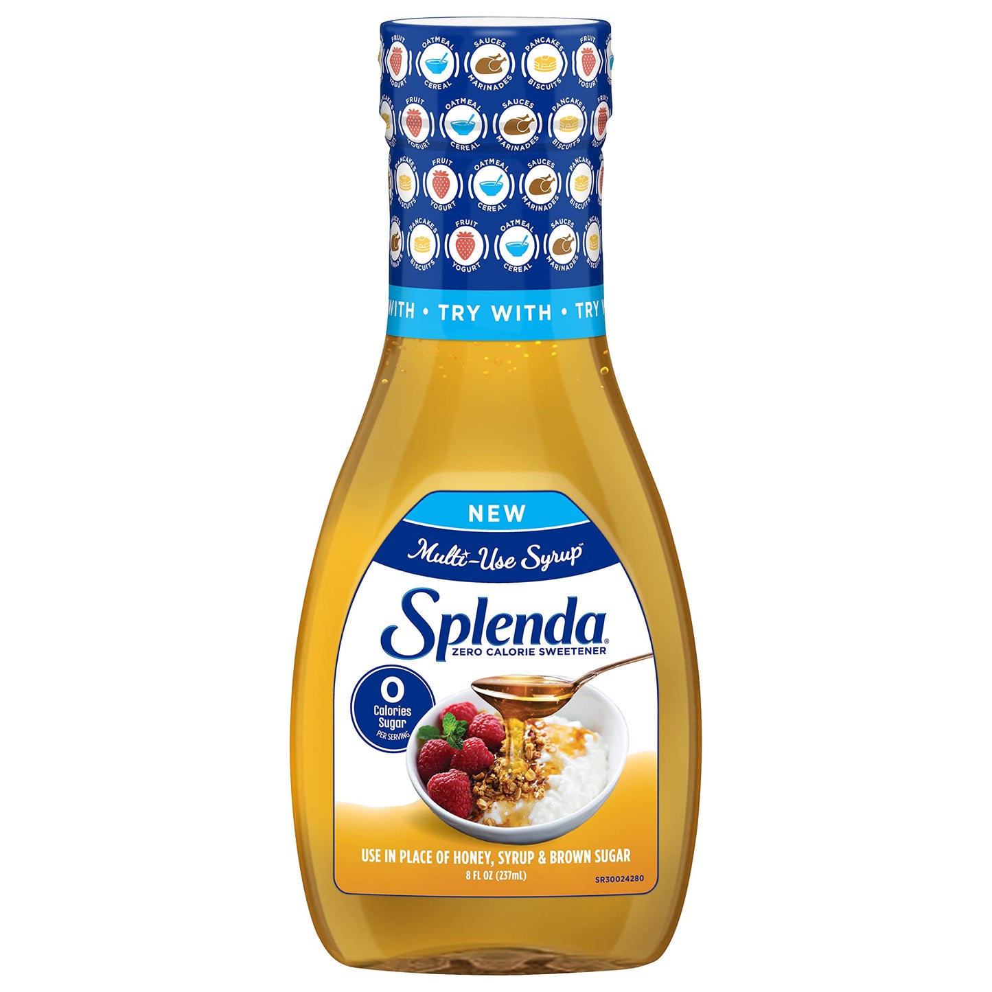 Splenda Multi-Use Allulose Syrup, Zero Calorie, Sugar Free Substitute For Maple Syrup, Honey, Agave And Brown Sugar, 8Oz Bottle