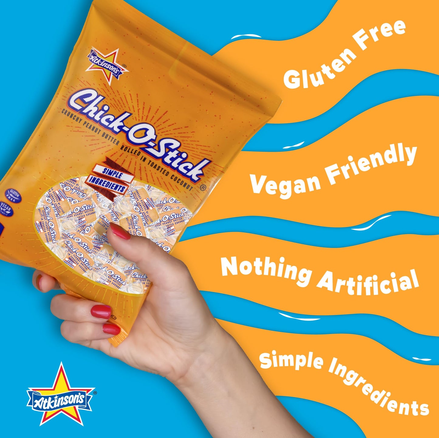 Chick-O-Stick Peanut Butter Coconut Candy 48 count 0.36oz