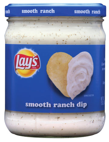 Lays Dip, Creamy Ranch, 15 Ounce (Pack of 12)