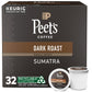 Peets Coffee Dark Roast Single Serve Pods, 32 Count, Sumatra, Model 512488