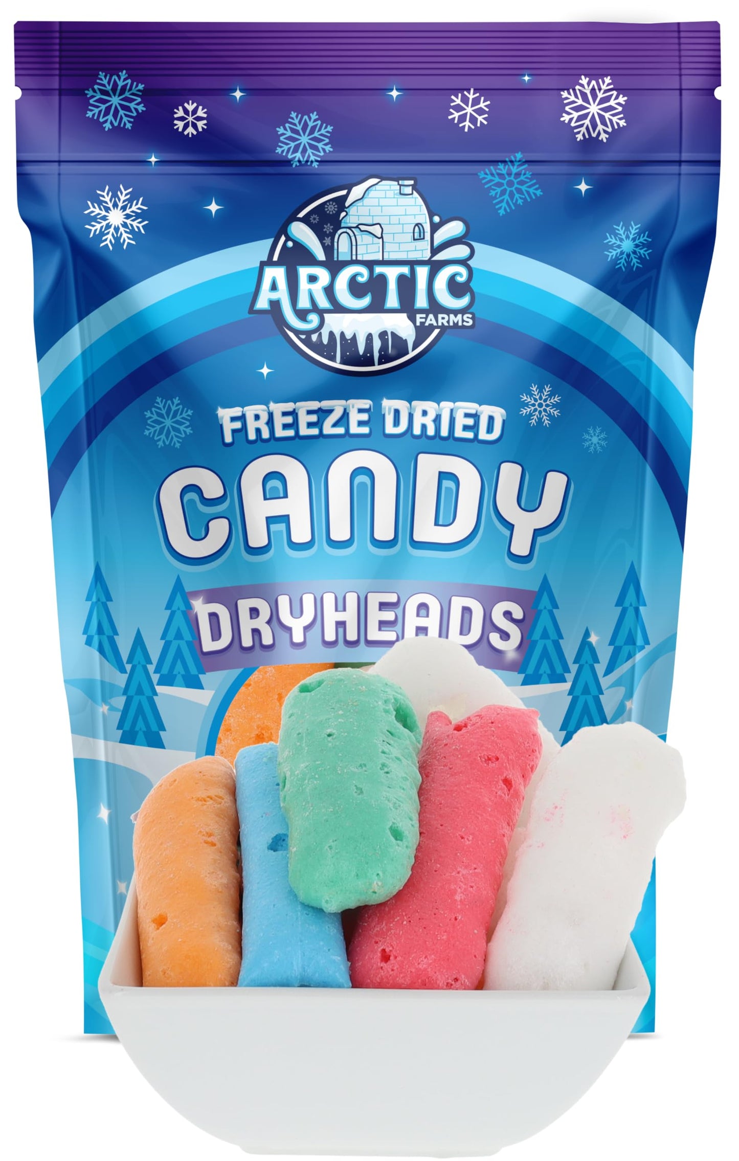 Arctic Farms Freeze Dried Candy Dryheads Bagged And Boxed (Assorted Flavors) (6Oz)
