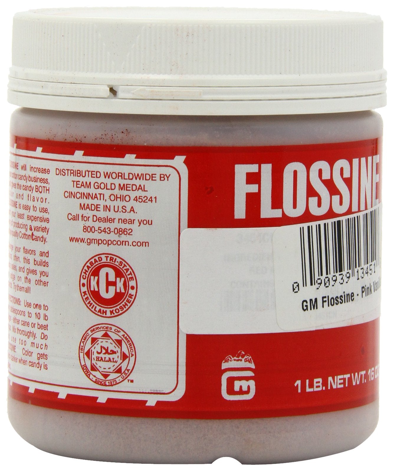 Gold Medal Flossine Can, Vanilla Pink