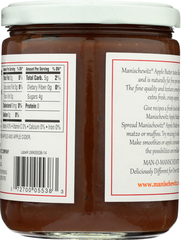 Manischewitz Fruit Spread Apple Butter, 17 lb