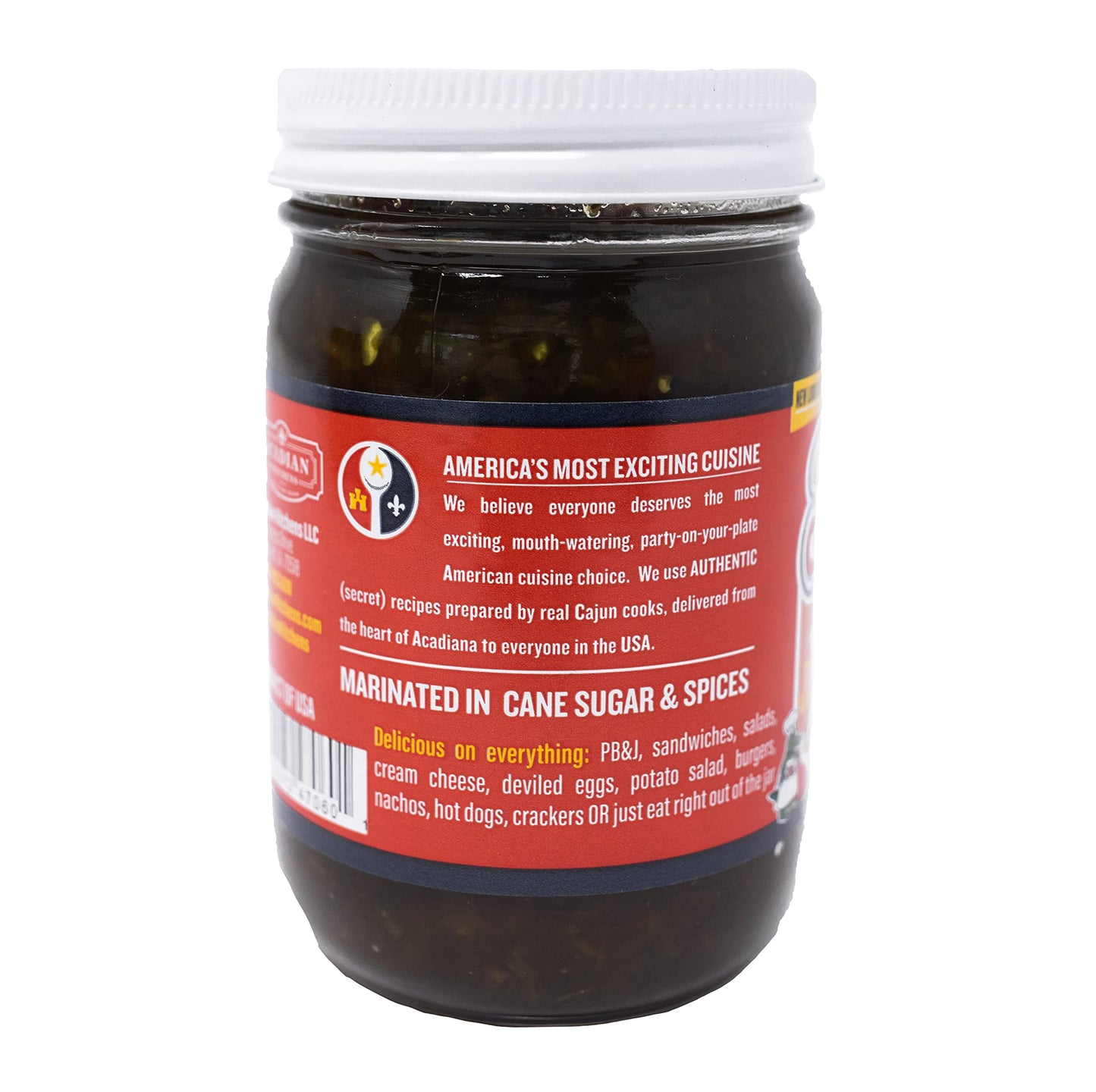 Ragin Cajun Spicy Sweet Jalapeño Relish - 12 oz - Pack of 1 - Flavorful Heat for Meals