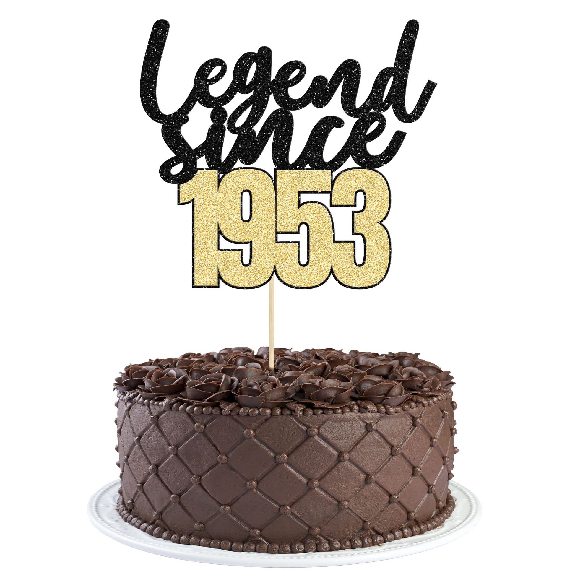 Gyufise 1Pcs Legend Since 1953 Cake Topper 70Th Birthday Cake Decoration Hello 70 Funny 70 And Fabulous Decoration 70Th Wedding