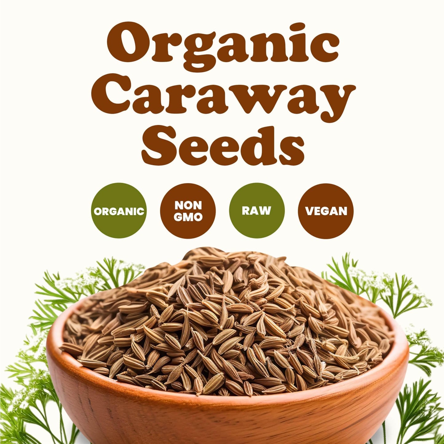 Food To Live - Organic Caraway Seeds, 14 Pounds - Non-Gmo. Great For Baking, Pickling And Cooking. Non-Irradiated. Whole Dry Spi