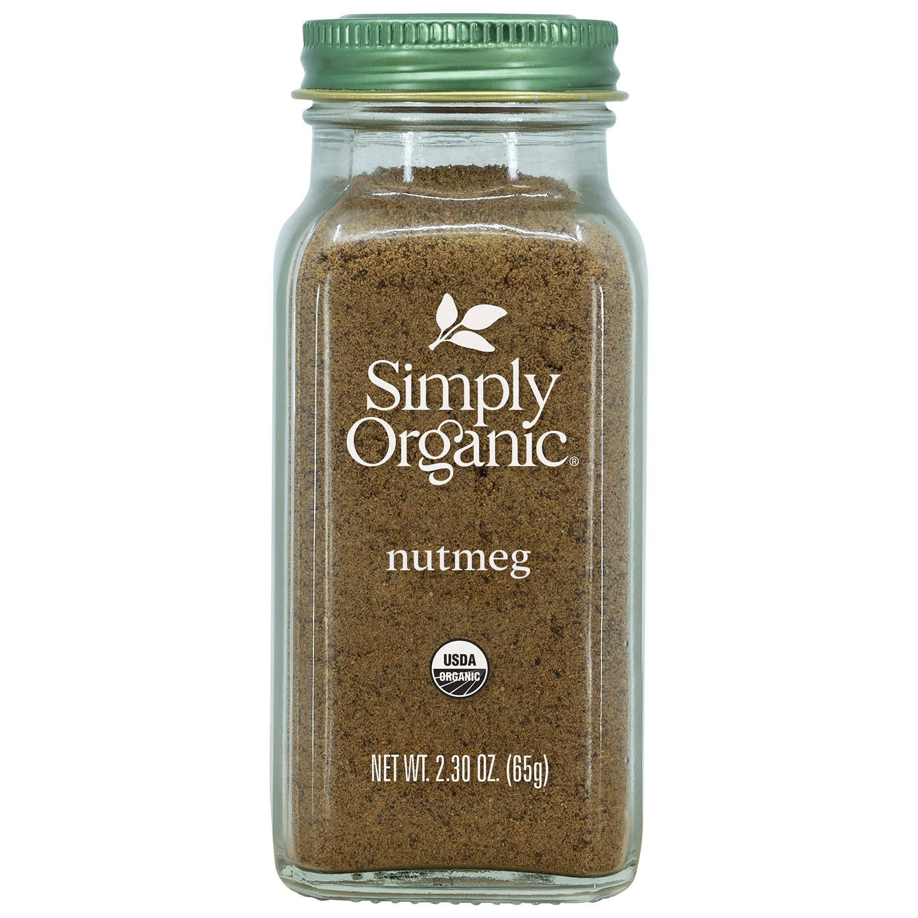 Simply Organic Ground Nutmeg, Certified Organic | 2.3 Oz | Pack Of 2 | Myristica Fragrans Houtt.